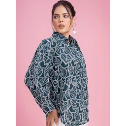 Lounge Dreams Green Relaxed Fit casual shirts image 3