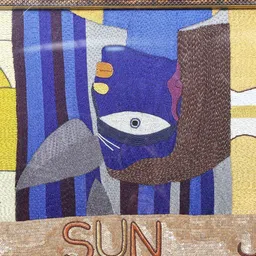 Exotic India Beige & Red Textured Nine Cosmic Powers The Navagraha Panel Wall Hangings image 2