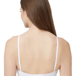 Soie White Under Wired Padded Half Coverage Balconette Bra image 2