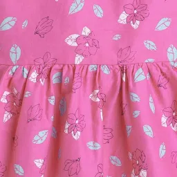 The Magic Wand Kids Pink Floral Print Dress image 3
