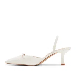 Aldo Women's Nailah White Sling Back Stilettos image 3
