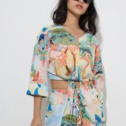 LOV by Westside Multicolour Scenic-Inspired Cotton Blouse-picture-29