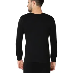 Van Heusen Skinny Fit Warmtech Low Neck Solid Thermal Top - Black image 2
