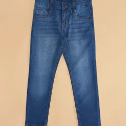 Pantaloons Junior Kids Dusk Blue Regular Fit Jeans image 3