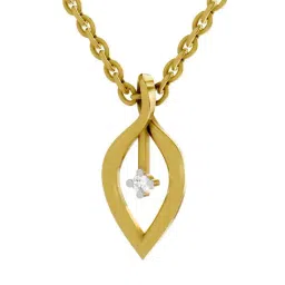 SPARQ Lab Grown Diamond 925 Sterling Silver Yellow Gold Necklace for Women image 2