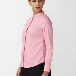 Van Heusen Pink Cotton Printed Formal Shirt image 3