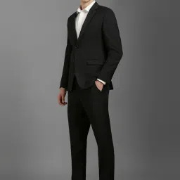 Louis Philippe Grey Slim Fit Checks Two Piece Suit image 3