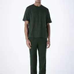 Jack & Jones Green Regular Fit Nightwear Set-picture-36