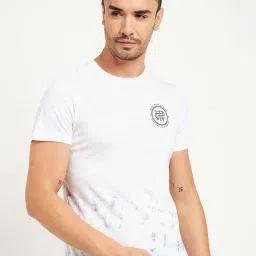 Camla White Cotton Regular Fit Printed T-Shirt-picture-25