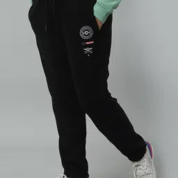 Cantabil Kids Black Solid Trackpants image 3