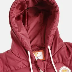 toothless Girls Maroon Lightweight Padded Jacket image 5
