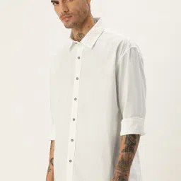 Bene Kleed White Cotton Oversized Shirt image 3