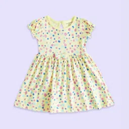 Pantaloons Baby Yellow Cotton Printed Dress-picture-28