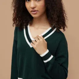 Ginger By Lifestyle Olive Regular Fit Sweatshirt image 4