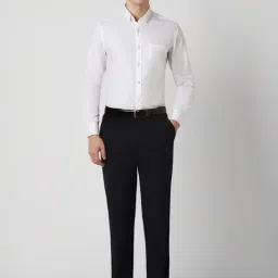 Van Heusen Navy Slim Fit Trousers image 5