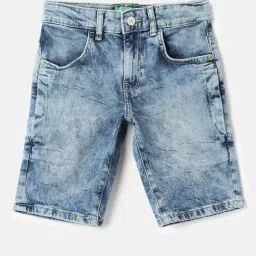 United Colors of Benetton Boys Blue Solid Shorts-picture-21