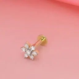 Malabar Gold and Diamonds 18k Yellow Diamond Nosepin-image-26