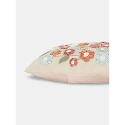 Living scapes by Pantaloons Beige Embroidered Square Cushion Covers image 3
