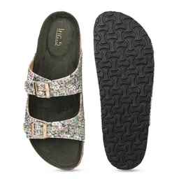 Inc 5 Women Textured Open Toe Flats image 5