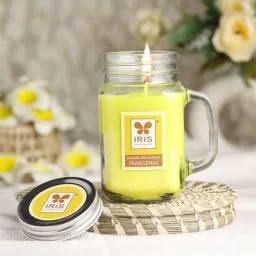 IRIS Yellow Frangipani Mason Jar Scented Candles-picture-32
