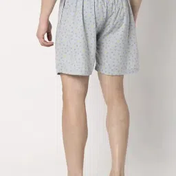 UnderJeans by Spykar Snowfall Blue Printed Boxer Shorts image 2