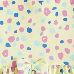 Pantaloons Baby Yellow Cotton Printed Dress image 3