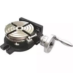 Buyohlic International HV6 Rotary Table Horizontal Vertical with 6 inch (150 mm) Table Diameter 125 mm 4 Jaw Self Centering Chuck with Reversible Jaws, 75-DX2V-X93C image 3