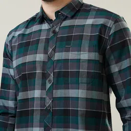 TIM PARIS Men Classic Tartan Checks Checked Casual Shirt image 2