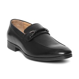 Louis Philippe Men Black Leather Formal Slip-Ons-picture-23