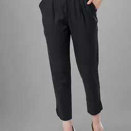 TITTLI Women Mid-Rise Relaxed Straight Fit Trousers-image-27