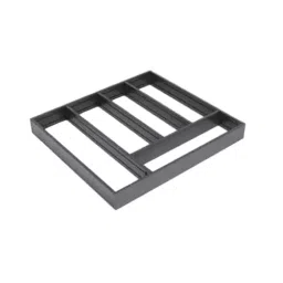 Olive 723x474x60 mm Dark Grey Aluminium Cutlery Tray, 554 020 723 0 image 1