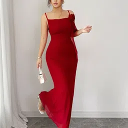 Outzidr Ruffled Sheath Maxi Dress image 3