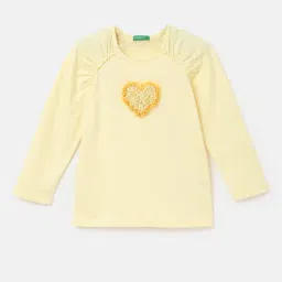 United Colors of Benetton Kids Cream Applique Full Sleeves T-Shirt-picture-20