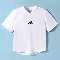 ADIDAS KIDS Half Sleeves Solid Colour T-Shirt - White-picture-9