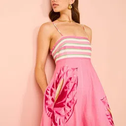 StyleCast Women Floral Print Smocked Maxi Dress-image-36