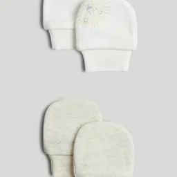 mothercare Infants Pack Of 2 Soft Jungle Mittens-image-52