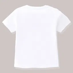 KAVEE Pure Cotton Friendship Day Theme Half Sleeves Together Forever Text Printed Tee - White image 3