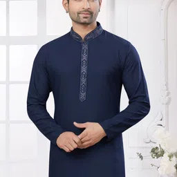 House of Pataudi Embroidered Knee Length Kurta-picture-20