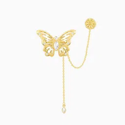 GIVA Men Gold Brooch image 2