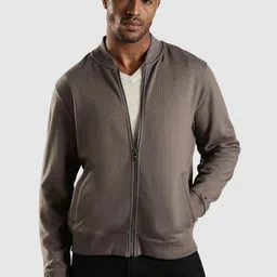 Tommy Hilfiger Men Stand Collar Solid Bomber Jacket-picture-17
