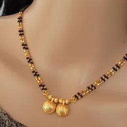 Ramdev Art Fashion Jwellery Brass Gold Plated Mangalsutra-picture-16