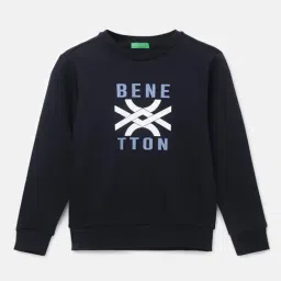 United Colors of Benetton Kids Boy's Regular Fit Crew Neck Printed Sweatshirt-picture-38