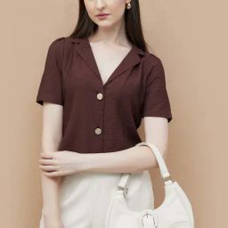 Code By Lifestyle Medium Brown Regular Fit Shirt-picture-44