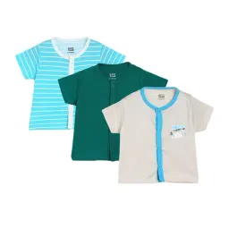MINIKLUB Boys Multicolor Striped Jhabla (Pack Of 3)-picture-18