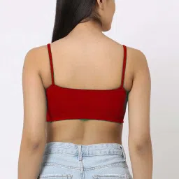 AROUSY Black & Red Cotton Beginner's Bra - Pack Of 3 image 3