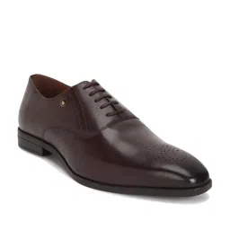 Louis Philippe Men's Brown Oxford Shoes image 3