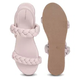 Van Heusen Women's Lilac Back Strap Wedges image 3