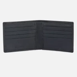 Van Heusen Black Leather Textured Bi-Fold Wallet image 3