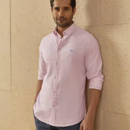 ANDAMEN Pink Slim Fit Shirt image 3