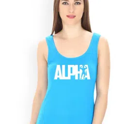 Friskers Turquoise Graphic Print Camisole-image-23